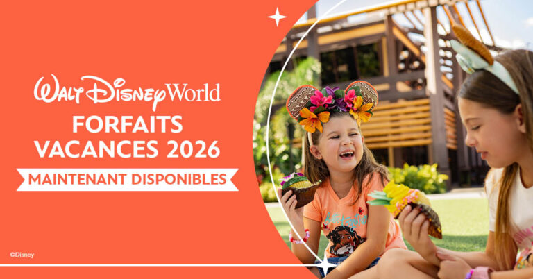 Plan repas gratuit enfant – vacances Disney Floride 2026