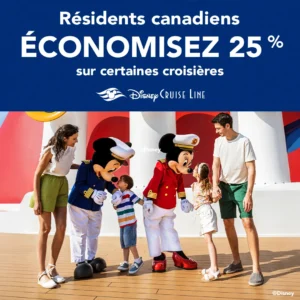 Croisière Disney Cruise Line, format carré