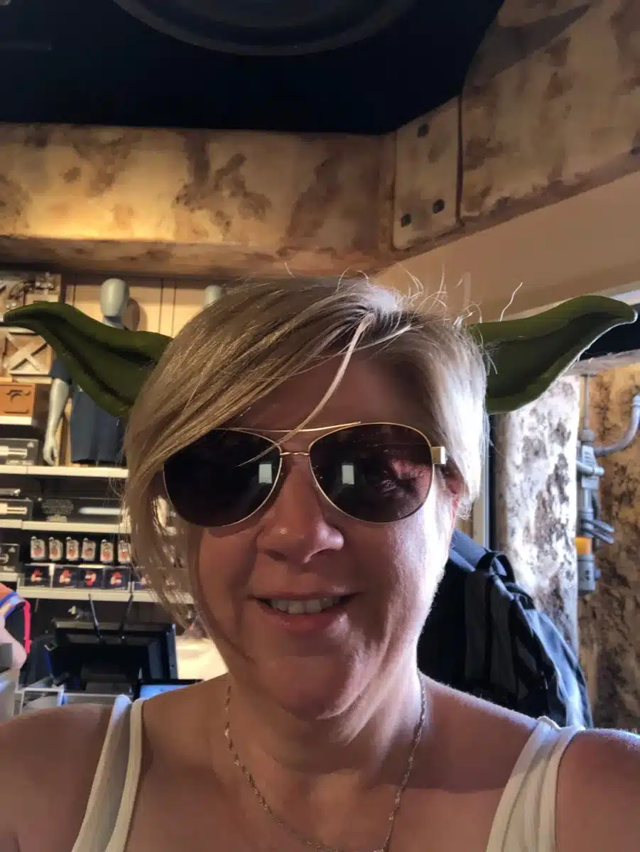 Glenda Taylor at Star Wars Galaxy's Edge